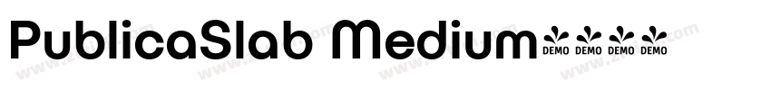 PublicaSlab Medium字体转换